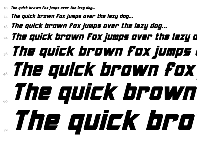 Armorhide font waterfall